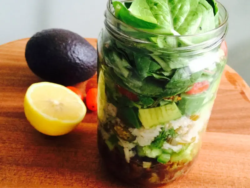 salad in jar 3