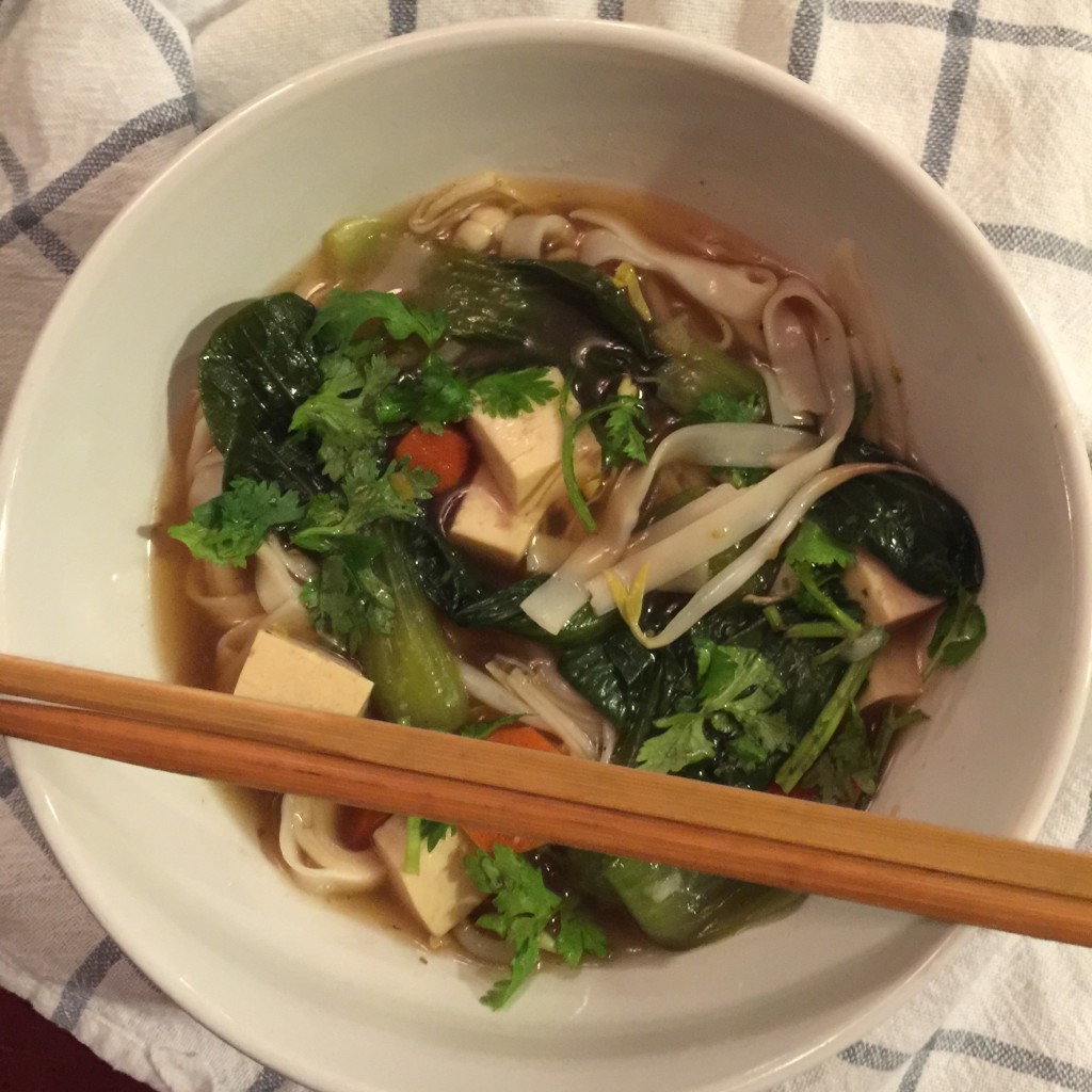 Pho with toppings