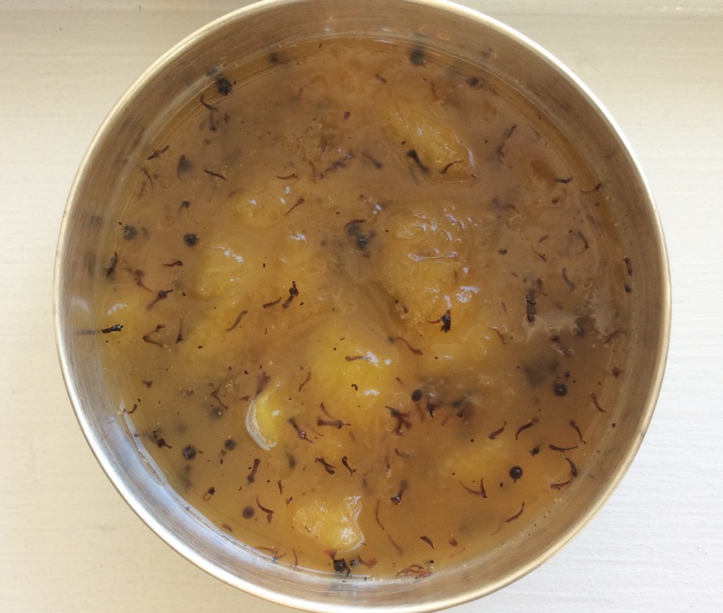 Raw mango and neem flower chutney